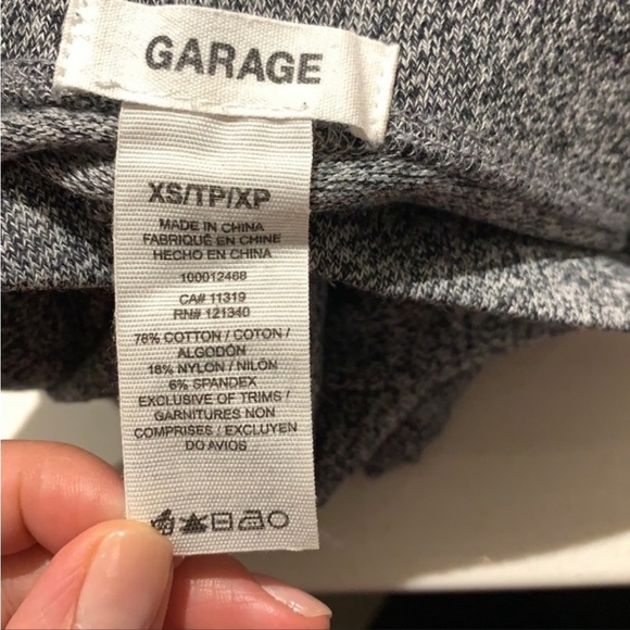 NWOT, Garage clothing heather grey/white legging, size XS, high waisted - Picture 5 of 8